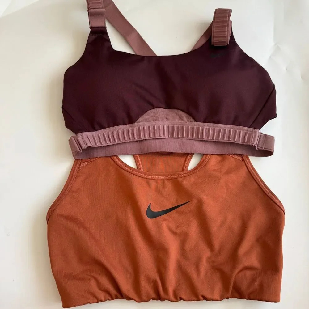 Sports Bra Bundle Nike Lululemon Black Pink Yellow Size Small Adjustable - Picture 6 of 12